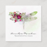 *~* Dragonfly Rosa vermelha Floral