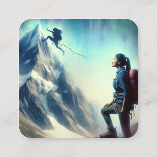 Cartão De Visita Quadrado "Dream Big, Atrevo-se a falhar"