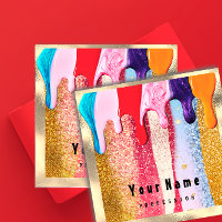 Drives de logotipo Dourado Makeup Nais Professiona