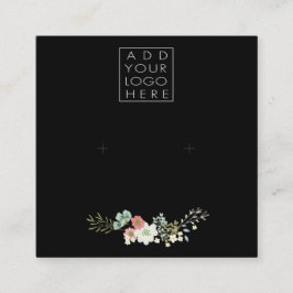 Cartão De Visita Quadrado Earrings Backing Cards Add Your Own Logo