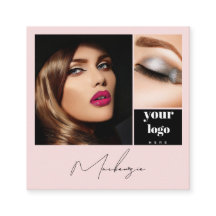 Elegant Blush Rosa Preto Script 3 Foto Maquiagem