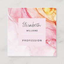 Elegante de tinta rosa abstrato