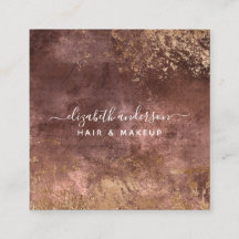 Elegante Dourado Marble Modern Chic Salon Business