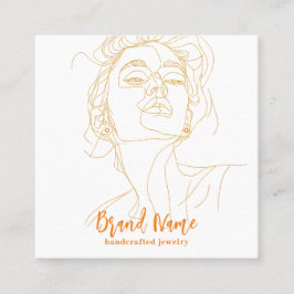 Cartão De Visita Quadrado Elegante Elegante Mínimo de Ecrã de Arranque (Vol.