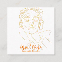 Cartão De Visita Quadrado Elegante Elegante Mínimo de Ecrã de Arranque (Vol.