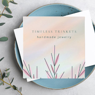 Cartão De Visita Quadrado Elegante moderno Jewelry Designer Boho