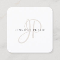 Elegante Monogramed Modern Design Chic Modelo
