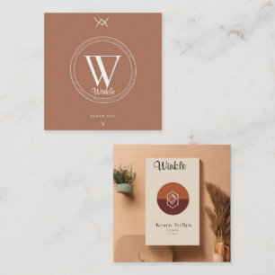 Cartão De Visita Quadrado Eleve sua presença:Excelente BusinessCardDesign