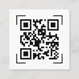 Cartão De Visita Quadrado Empresa comercial | Minimização da varredura de có