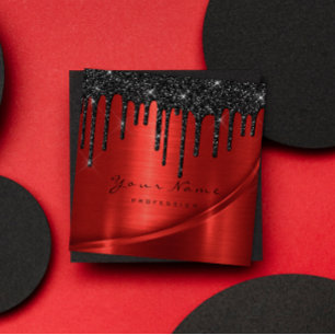 Cartão De Visita Quadrado Encerando a depilação bronzeia os gotejamentos d