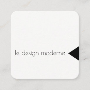 Cartão De Visita Quadrado Ênfase de triângulo