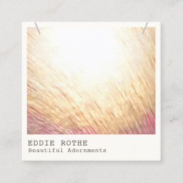 Cartão De Visita Quadrado Esquadrão de Exibição de Colar Moderno Chic Elegan