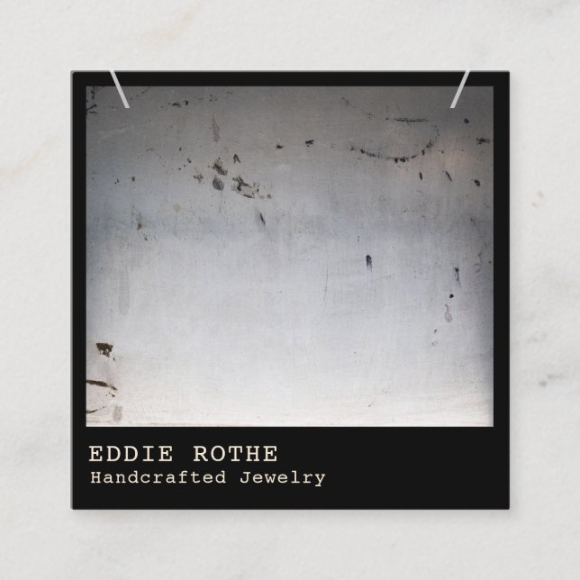 Cartão De Visita Quadrado Esquadrão de Exibição de Colar Russo legal Edgy (Frente)