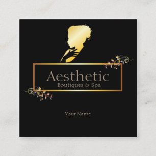 Cartão De Visita Quadrado Estético