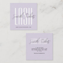 Estilista de cílios tipografia moderna script cart