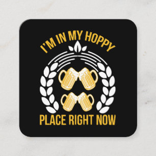 Cartão De Visita Quadrado Estou no meu lugar tortuoso agora