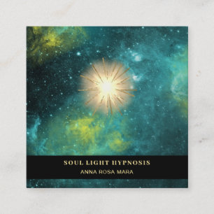 Cartão De Visita Quadrado *~* Estrelas do Sol de Explosão de Energia Uniform