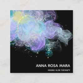 Cartão De Visita Quadrado *~* Eteal AP46, Abstrato de logotipo Glitter Doura