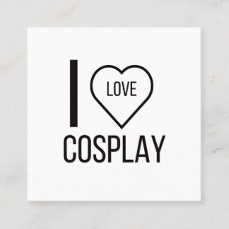 CARTÃO DE VISITA QUADRADO EU AMO COSPAY