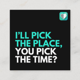 Cartão De Visita Quadrado Eu escolho, você escolhe?