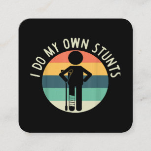 Cartão De Visita Quadrado eu faço minhas próprias cenas de ação