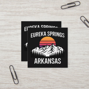 Cartão De Visita Quadrado Eureka Springs