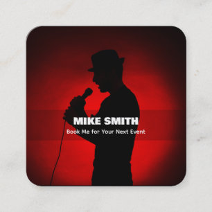 Cartão De Visita Quadrado Evento Singer