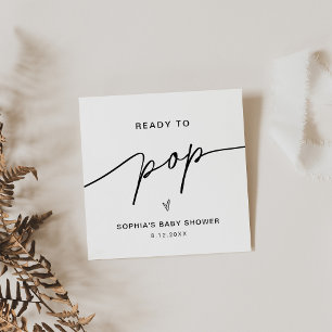 Cartão De Visita Quadrado EVERLEIGH Pronto Para Pop Popcorn Favor Card