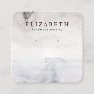 Cartão De Visita Quadrado Exibição de Abstrato de Aquarela