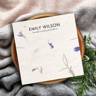 CARTÃO DE VISITA QUADRADO EXIBIÇÃO DE BRACELET DE PAPEL PETAL MANIPULADO