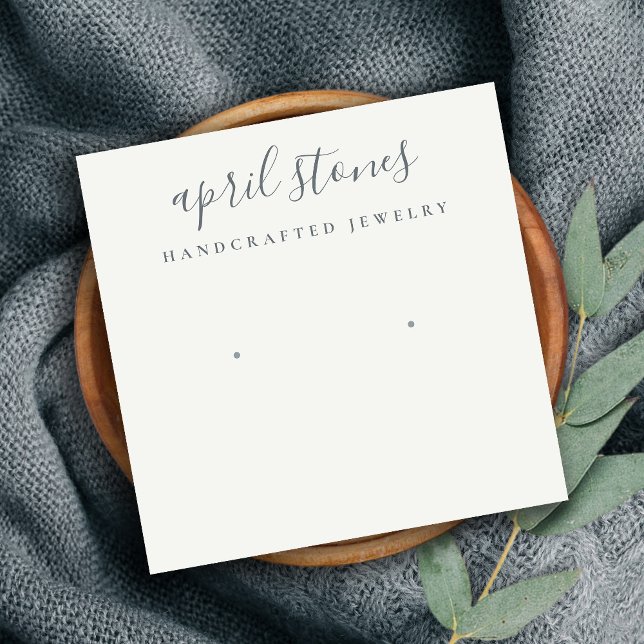 Cartão De Visita Quadrado Exibição de Leitura Branca de Cinzas Pretas com Sc (Criador carregado)