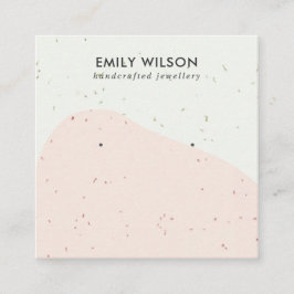 CARTÃO DE VISITA QUADRADO EXIBIÇÃO DE OUTRER DO ESTUDO DE ONDA CÉRAMICA ABST