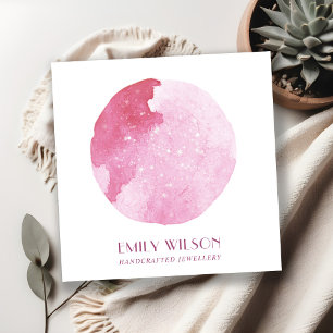 CARTÃO DE VISITA QUADRADO EXIBIÇÃO DE OUTROS ESTUDOS DO CÍRCULO DE ÁGUA DO T