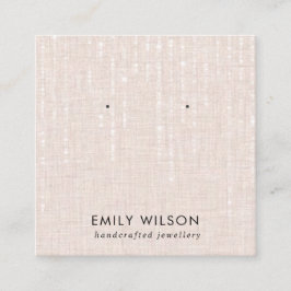 CARTÃO DE VISITA QUADRADO EXIBIÇÃO DE OUVIDO DE ESTUDO DE CARACTERES DE LINH