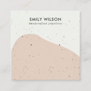 CARTÃO DE VISITA QUADRADO EXIBIÇÃO DO ESTUDO DE OCUPAÇÃO DE ONDA DA CERAMIA