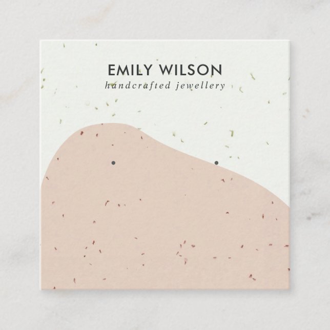 CARTÃO DE VISITA QUADRADO EXIBIÇÃO DO ESTUDO DE OCUPAÇÃO DE ONDA DA CERAMIA  (Frente)