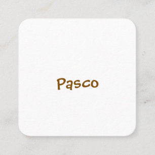 Cartão De Visita Quadrado Faça Sua Marca 2,5" x 2,5" Arredondado