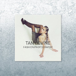 Cartão De Visita Quadrado Fashion Studio Fotógrafo Professional