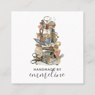 Cartão De Visita Quadrado Ferramentas De Esforço De Crise Do Comércio