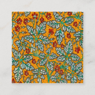 Cartão De Visita Quadrado Flores Amarelas de Betty