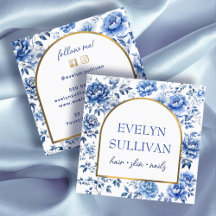 Flores azuis de chinoiserie elegantes