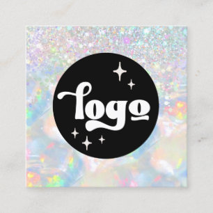 Cartão De Visita Quadrado folga de logotipo opal