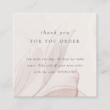 Folha de Folha de Folheto do abstrato Blush Obriga