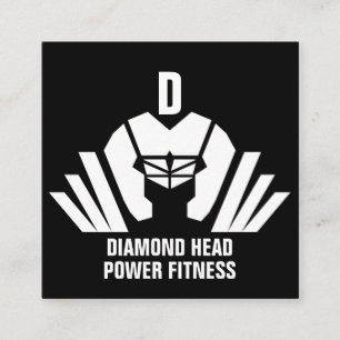 Cartão De Visita Quadrado Formador pessoal/GYM/MALHAÇÃO