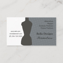 Cartão De Visita Quadrado Formulário chique do vestido do VINTAGE da