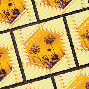 Cartão De Visita Quadrado Fotografia Personalizável do Diaphragm Hexagon