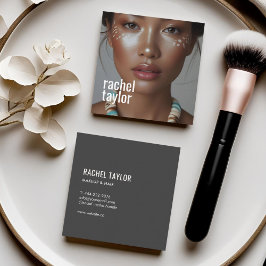 Cartão De Visita Quadrado Fotografia Profissional Moderna