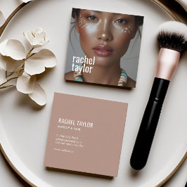 Cartão De Visita Quadrado Fotografia Profissional Moderna