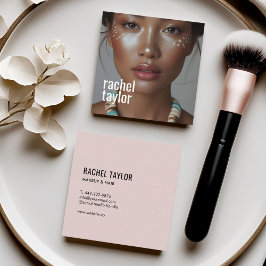 Cartão De Visita Quadrado Fotografia Profissional Moderna