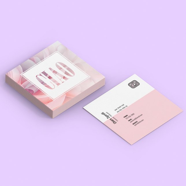 Cartão De Visita Quadrado Fotógrafo Profissional (Criador carregado)